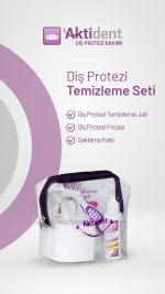 Aktident Diş Protezi Saklama Kutusu ve Çanta Hediyeli Diş Protezi Temizleme Seti - Görsel 2