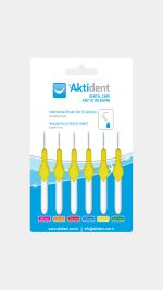 Aktident Arayüz Fırça Seti Sarı (6 Adet)
